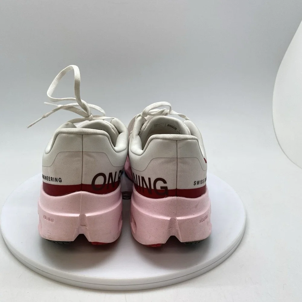 On Cloudsurfer Next Sneakers Womens 9.5 3WE30054722 White Pink Running Gym Shoes
